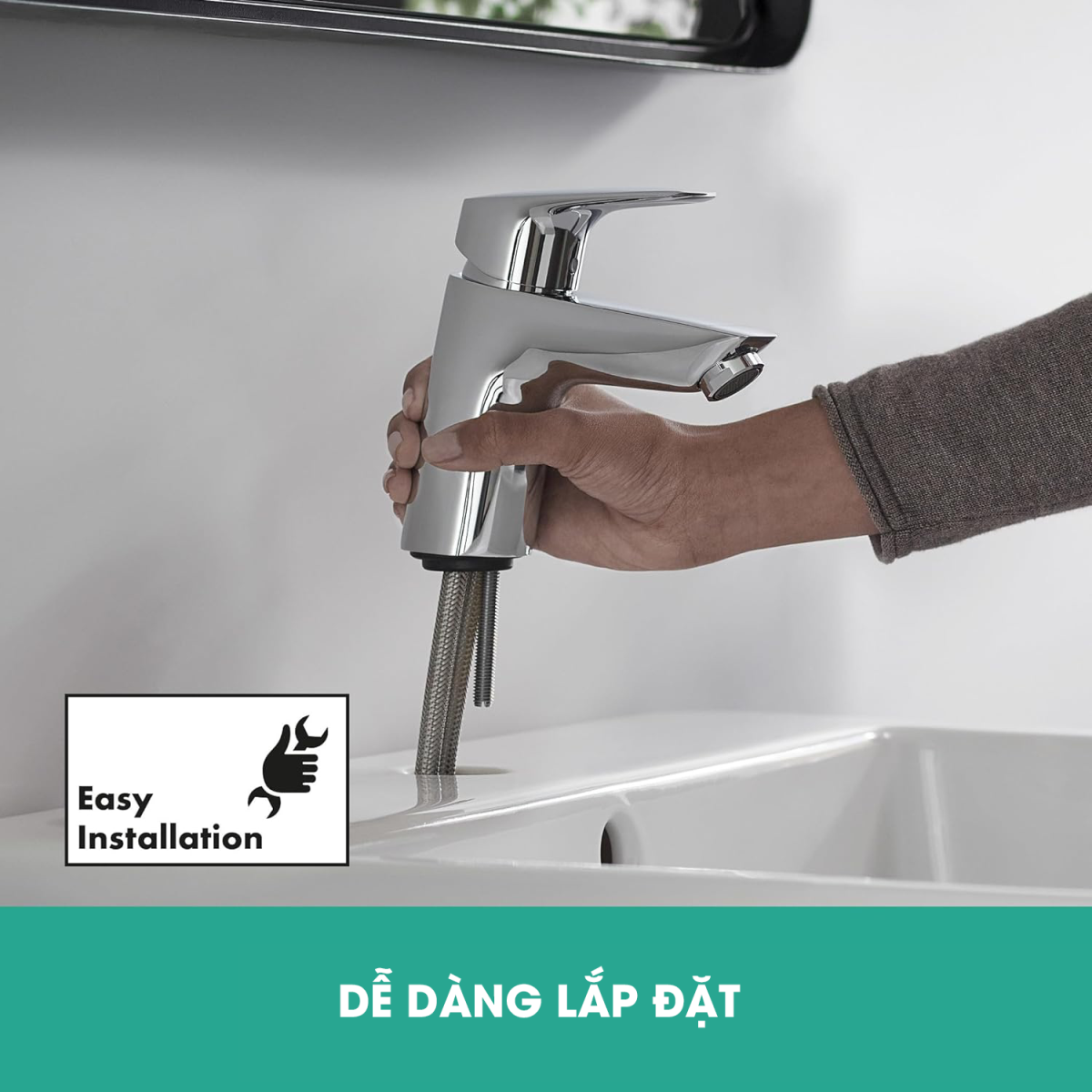 Vòi chậu nóng lạnh HANSGROHE Logis 70 71070