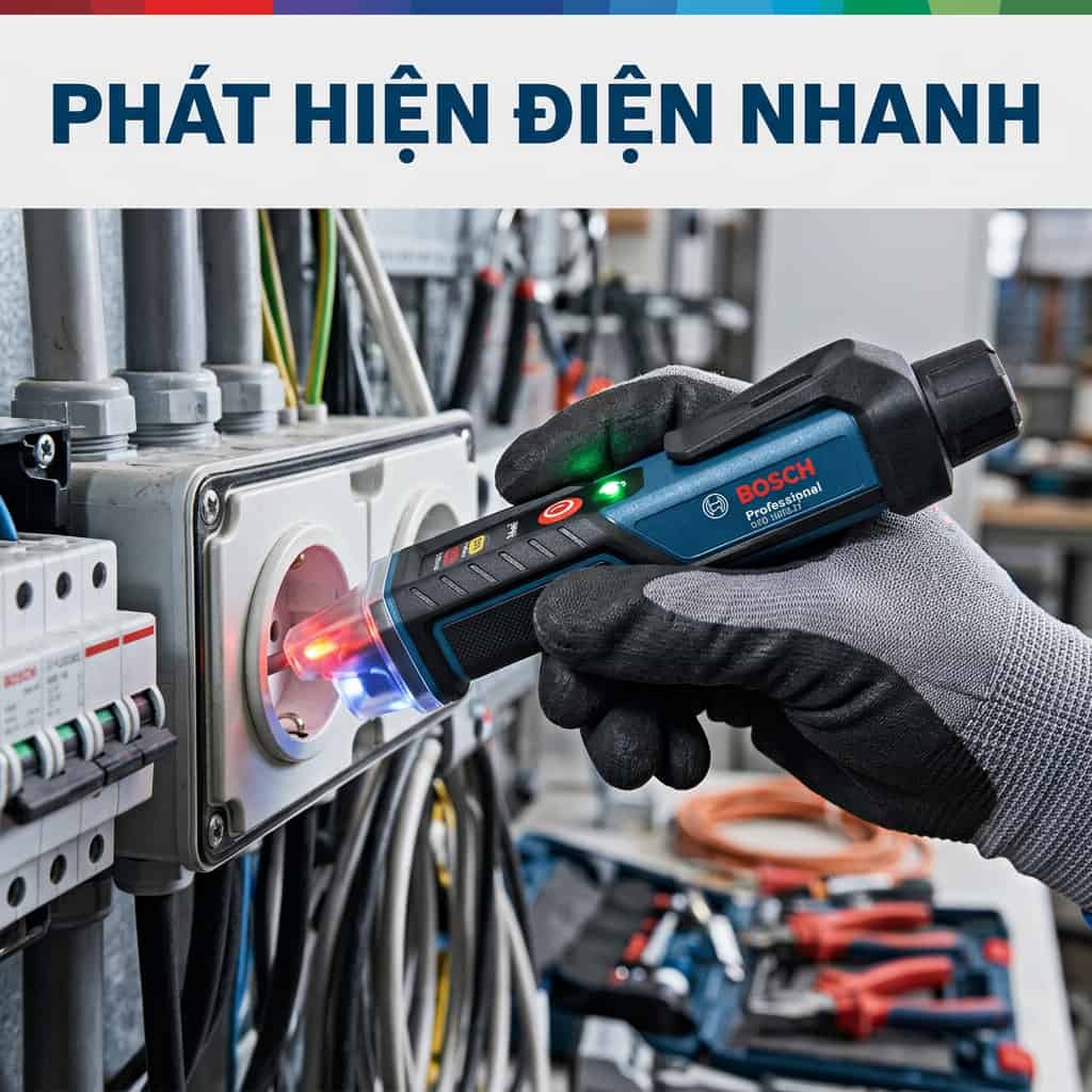 Kỹ thuật viên xác minh tình trạng mất điện trước khi bảo trì hệ thống.