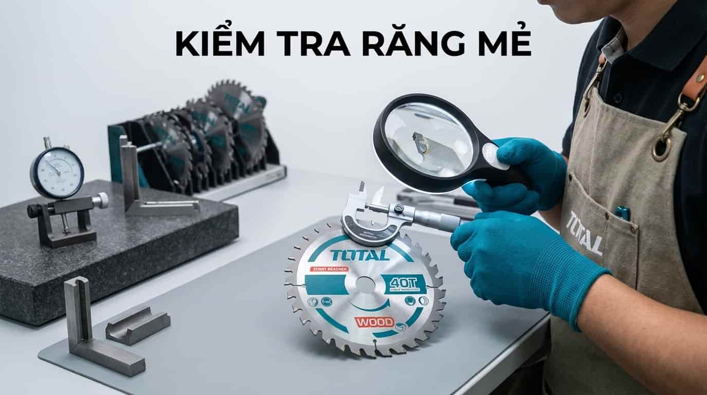 Kiểm tra kỹ mức độ mẻ của răng hợp kim giúp quyết định nên mài phục hồi hay thay mới.