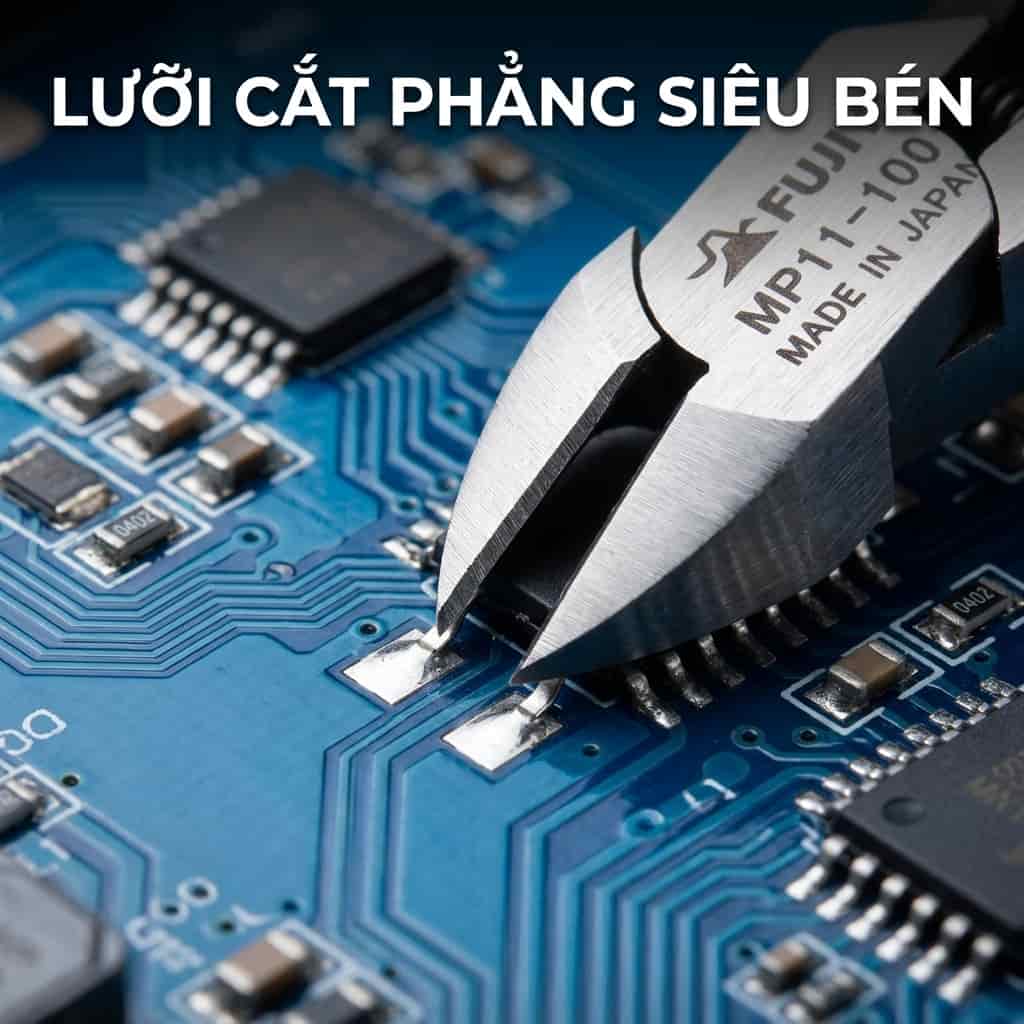 Kìm cắt mini Fujiya MP11-100 cắt dây nhỏ trên bo mạch điện tử