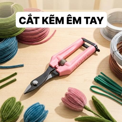 Kỹ thuật tuốt xơ nhung che kín đầu lõi kẽm sau khi cắt