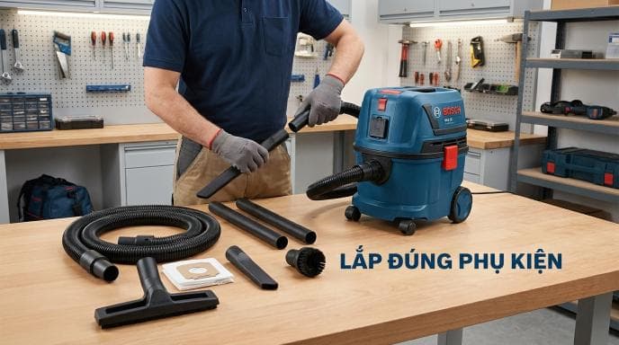 Kiểm tra đường ống và gioăng giúp phát hiện sớm tình trạng rò khí làm giảm lực hút