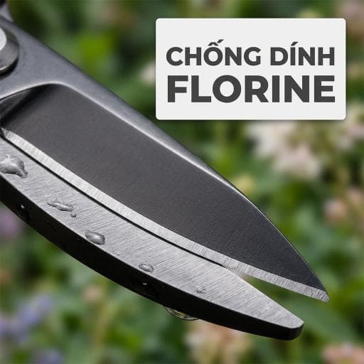 Lưỡi kéo cắt hoa Chikamasa phủ lớp Fluororesin chống bám mủ cây cao cấp