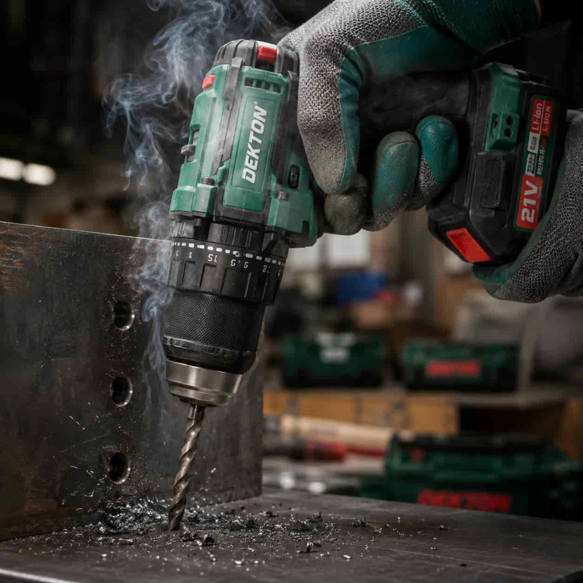 Sai lầm ép tải quá công năng khiến máy khoan pin bị cháy motor bốc khói