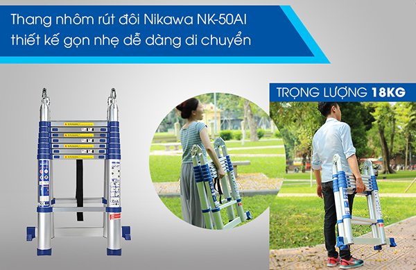 Nên mua thang rút Nikawa ở đâu mới chất lượng?