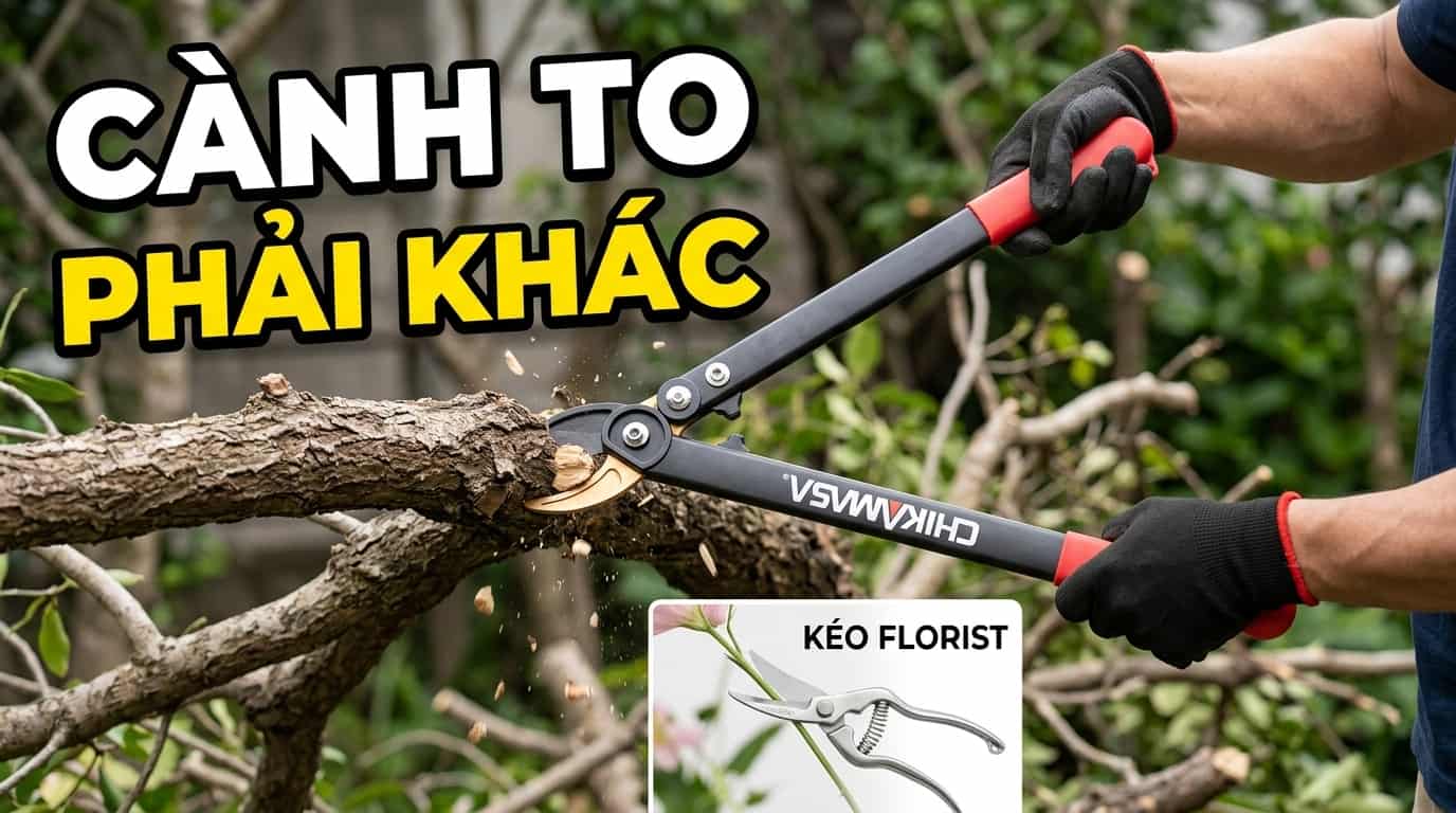 Kéo trợ lực dùng để cắt cành lớn trong vườn