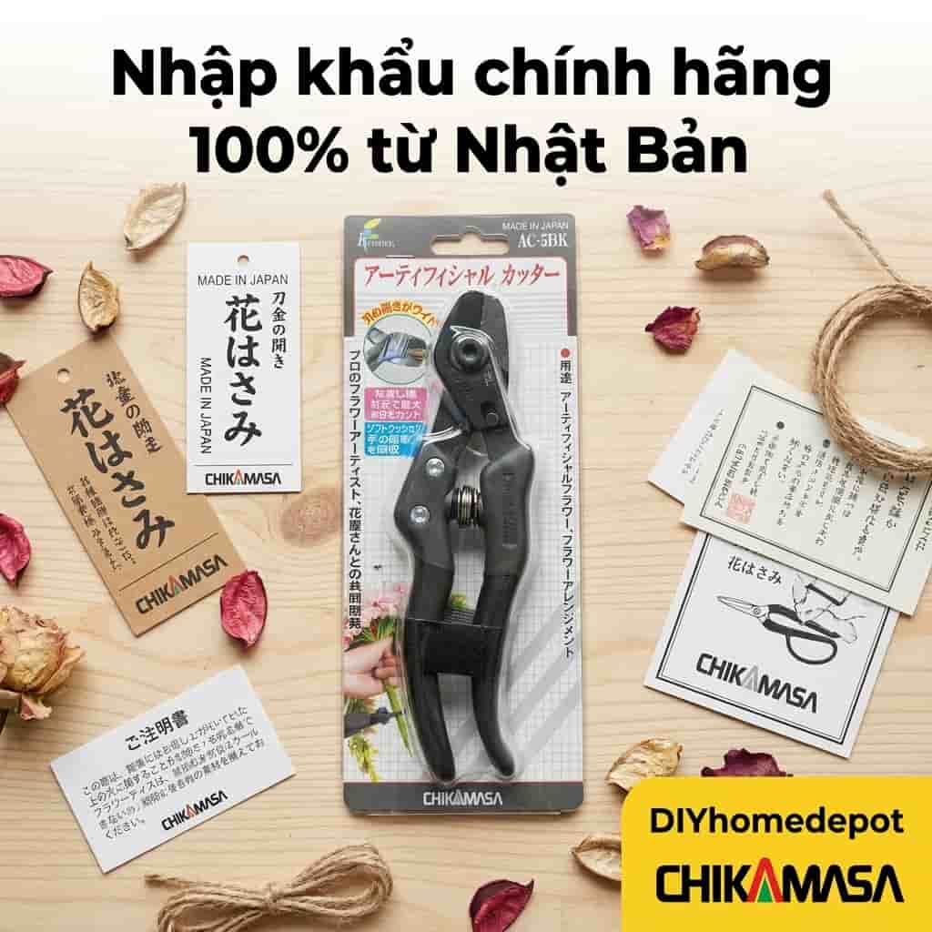 Kéo cắt hoa giả Chikamasa AC-5BK chính hãng