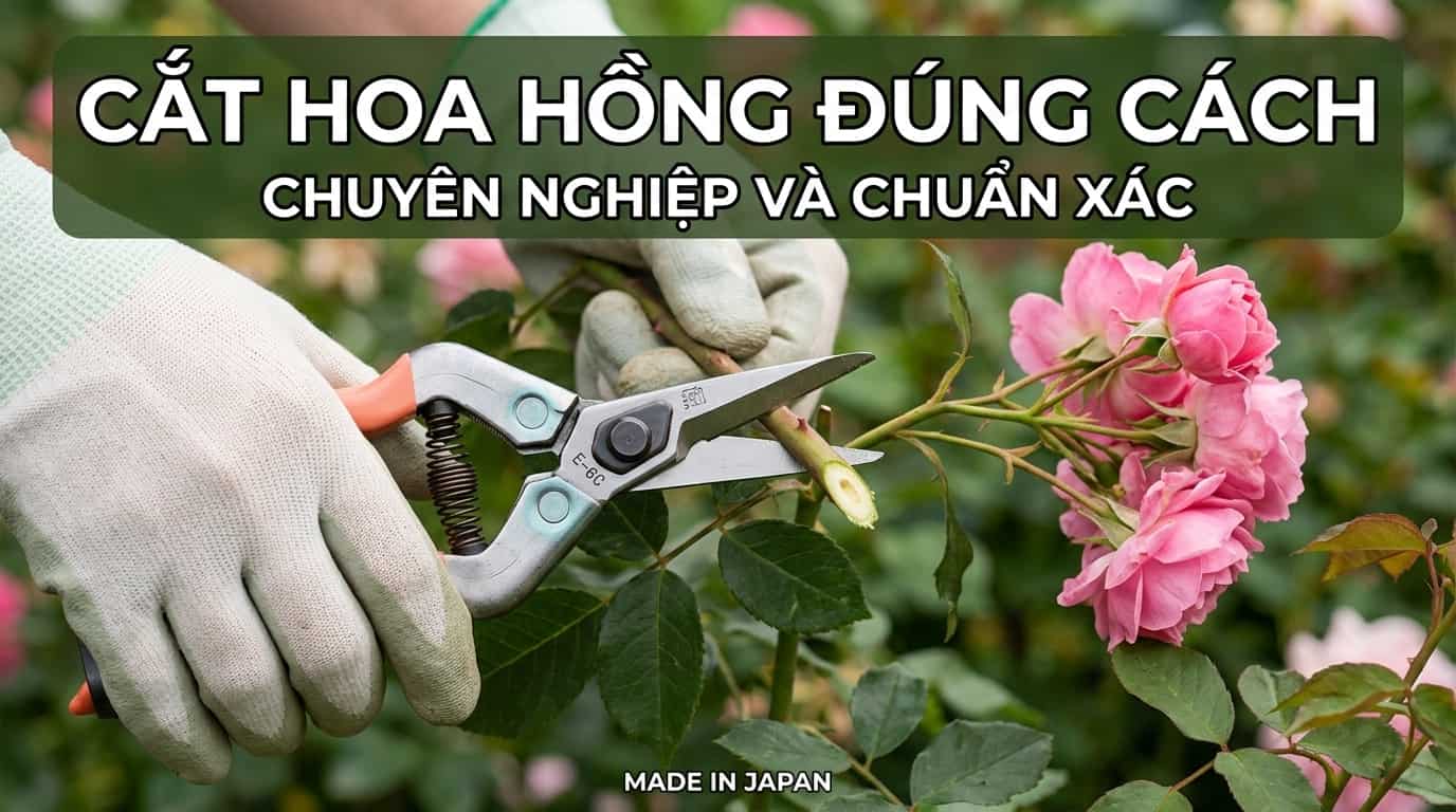 Kéo cắt hoa chuyên dụng dùng cho hoa hồng