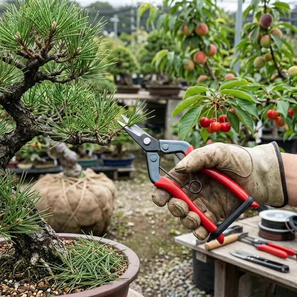 Kéo tỉa cành Chikamasa T-500 sử dụng chăm sóc cây cảnh