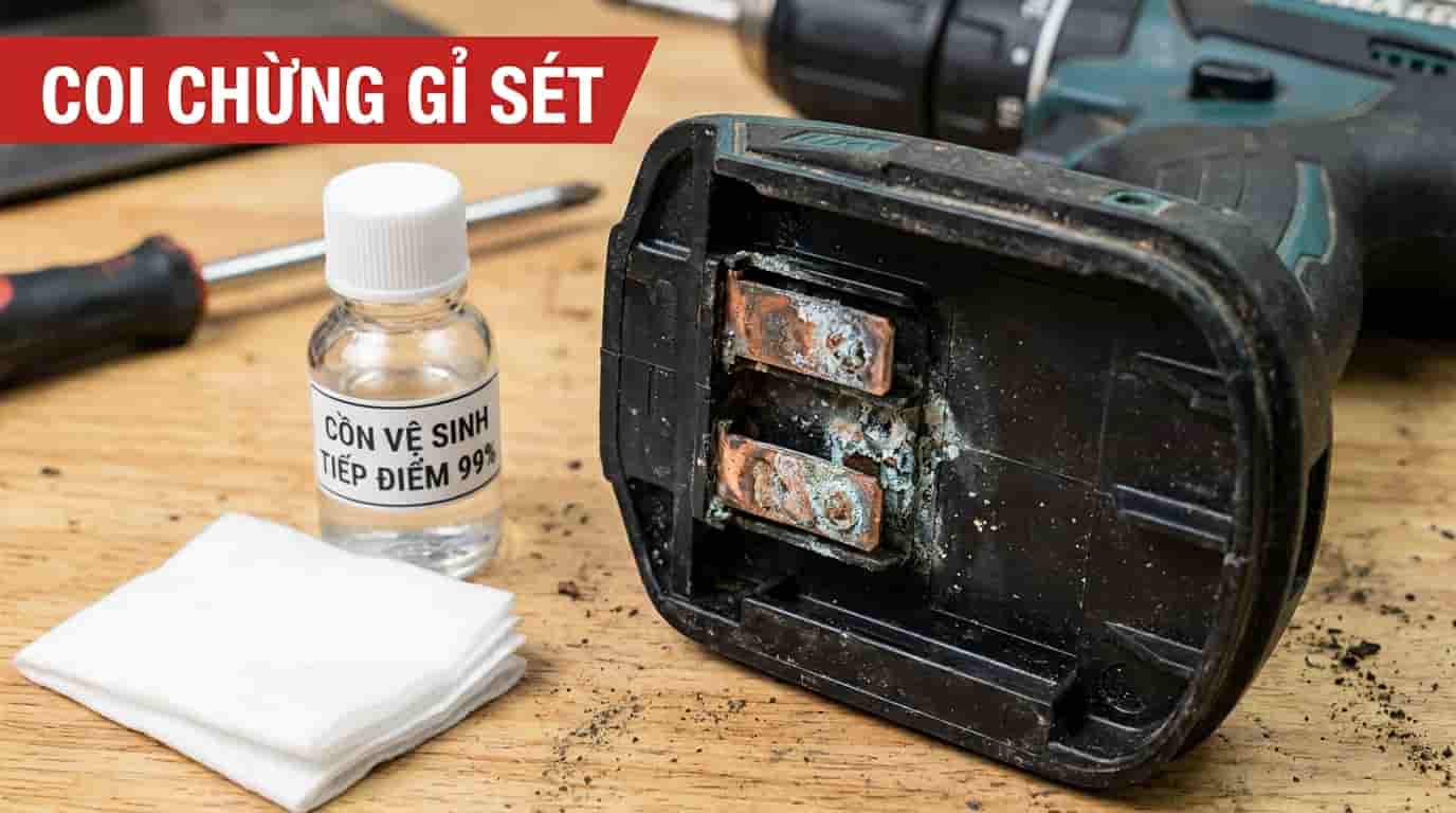 Kiểm tra oxy hóa trên dụng cụ điện cầm tay