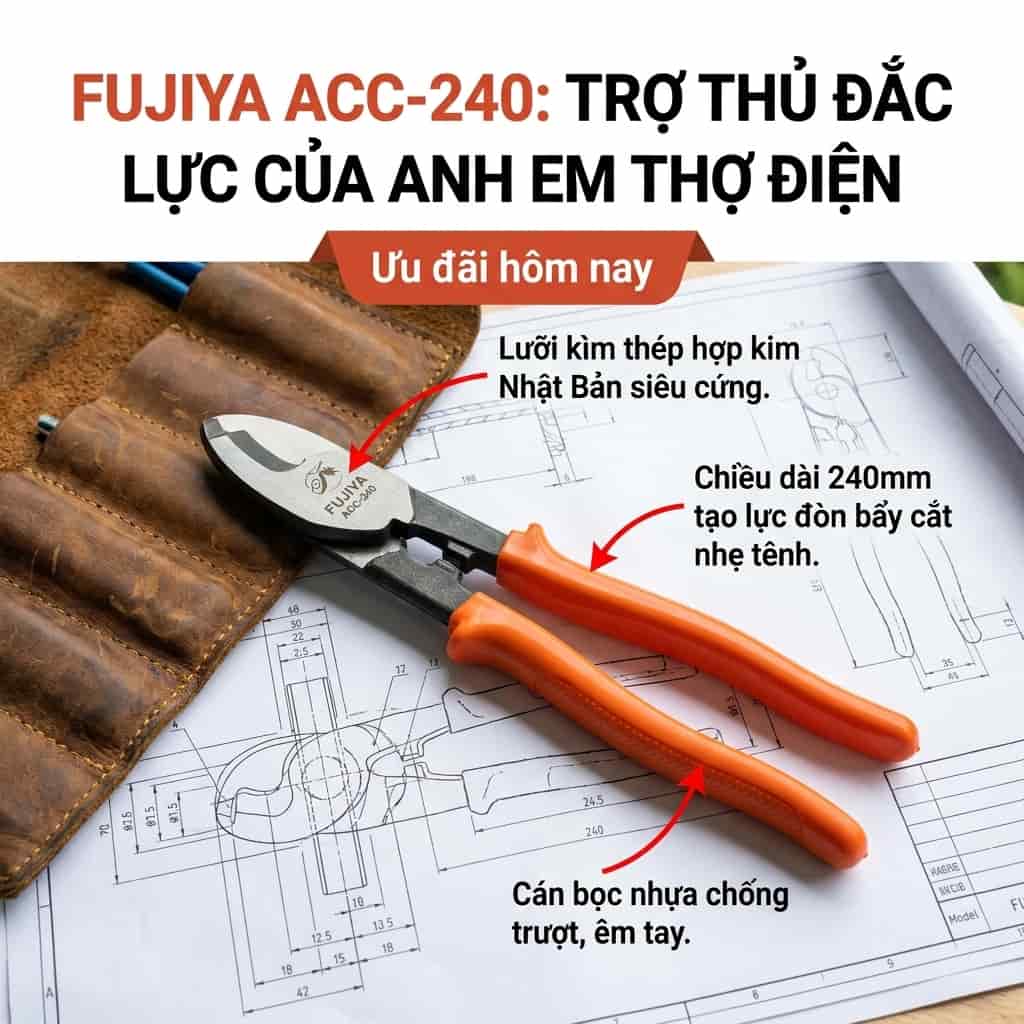 Tay cầm kìm cắt cáp Fujiya ACC-240 240mm