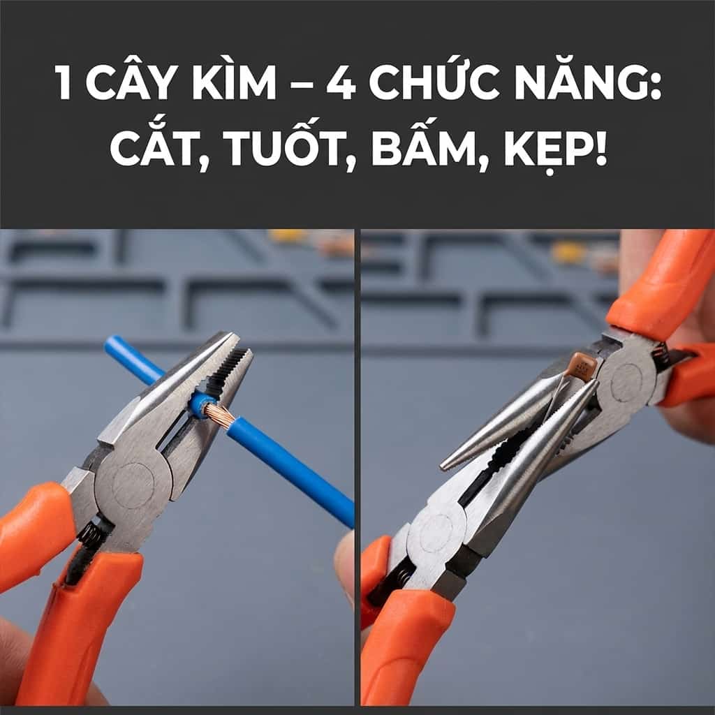 Kìm Fujiya AMR-150S cắt dây đồng và thép cực sắc bén