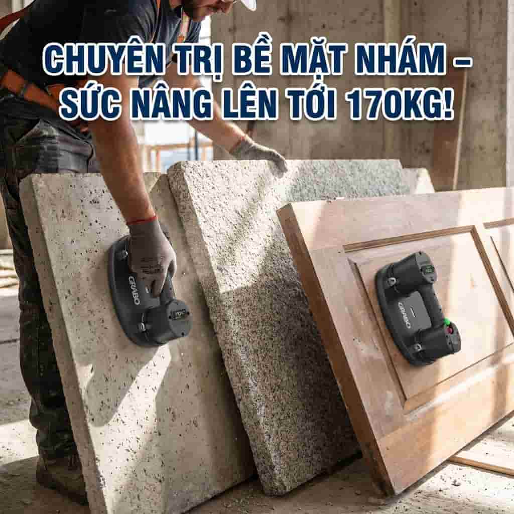 Tại sao thợ thi công đá lại săn lùng máy hút chân không Grabo chính hãng