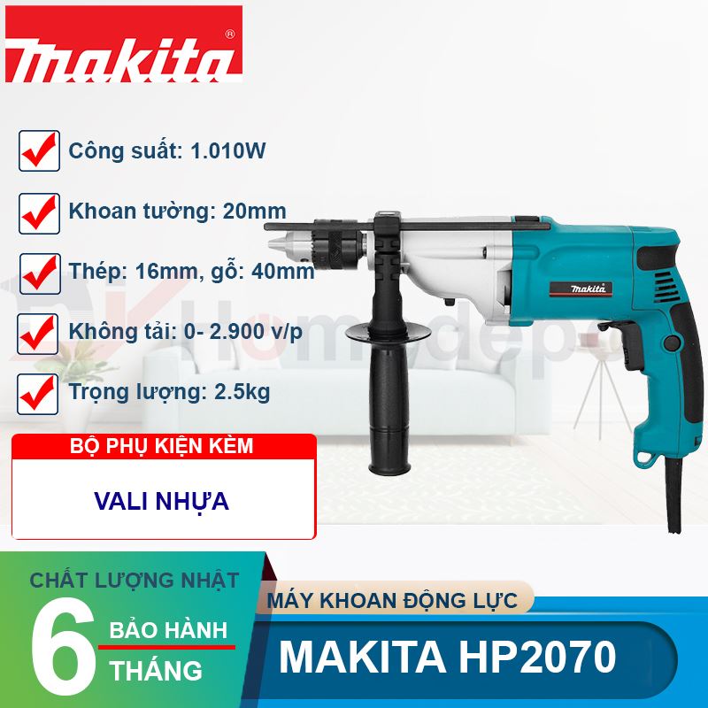 Máy khoan động lực Makita HP2070 chính hãng giá tốt