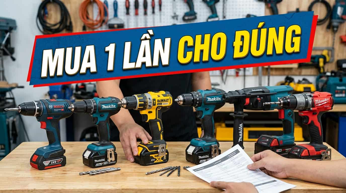 Các dòng máy khoan phù hợp cho người mới