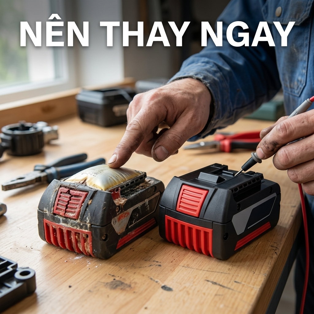 Pin Lithium bị phồng và xuất hiện lỗi khi sử dụng