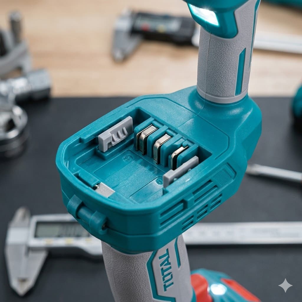 Máy Khoan Búa Không Chổi Than 20V Total TIDLI20558 - Động Cơ Brushless, 60Nm, Chính Hãng
