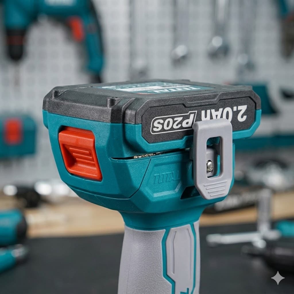 Máy Khoan Búa Không Chổi Than 20V Total TIDLI20668 - Động Cơ Brushless, Lực Siết 60Nm, Chính Hãng