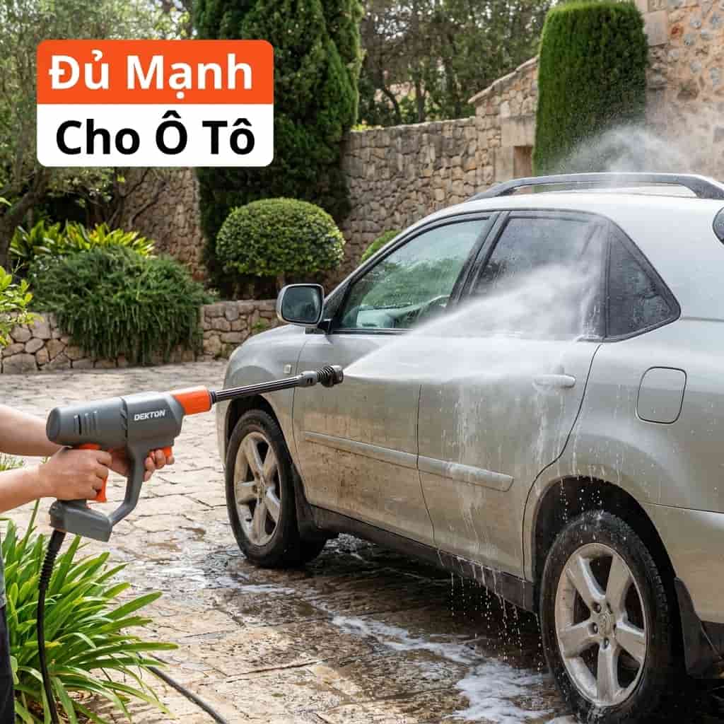 Máy rửa xe áp lực phù hợp để rửa ô tô gia đình