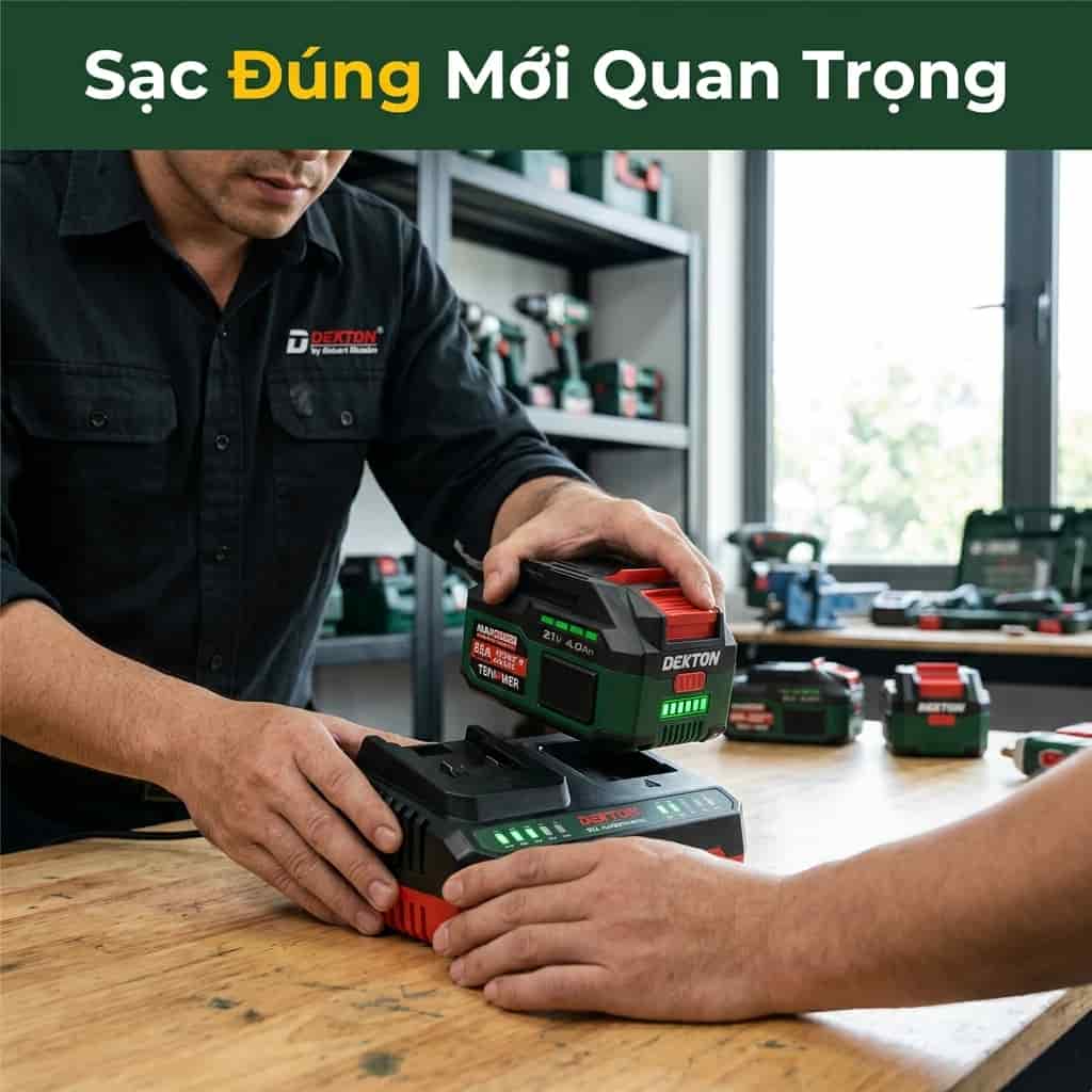 Sạc pin Lithium đúng cách giúp tăng tuổi thọ pin
