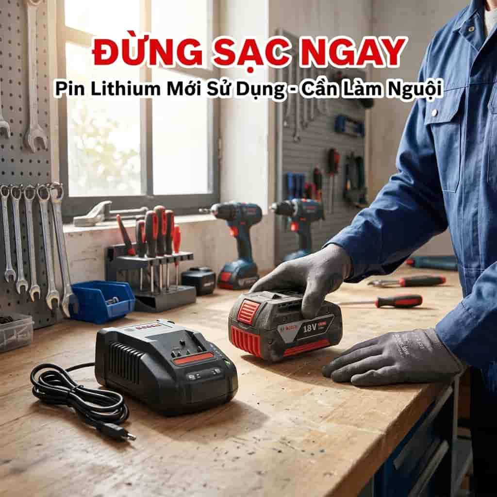 Để pin Lithium nguội trước khi sạc giúp tăng tuổi thọ pin