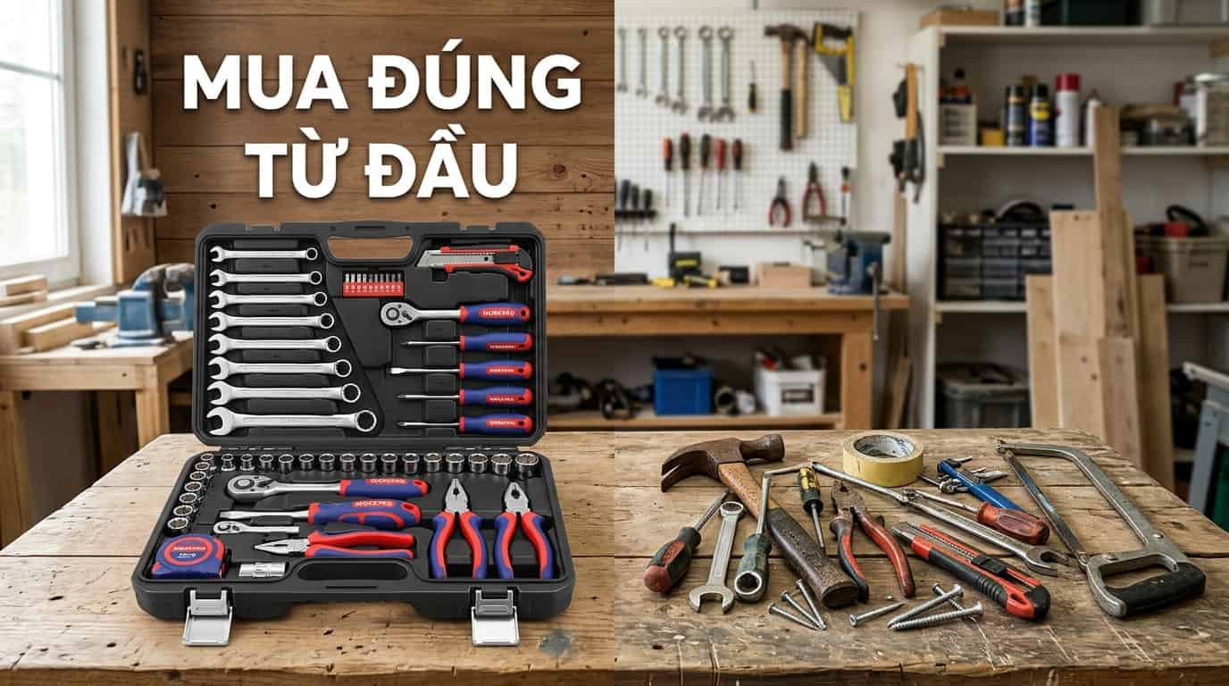 So sánh dụng cụ Workpro với dụng cụ phổ thông trong cùng môi trường làm việc.