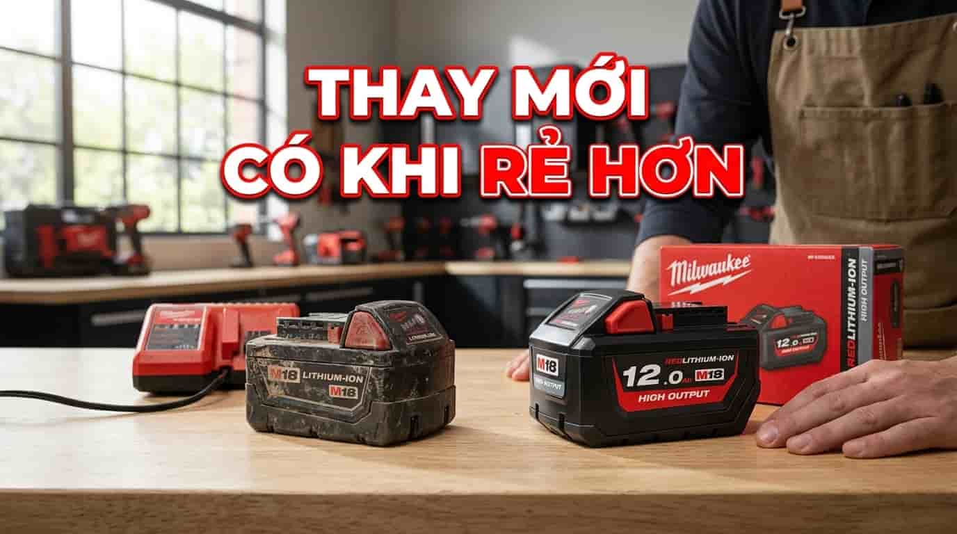 So sánh bộ pin Lithium cũ và pin mới để đánh giá chi phí thay thế