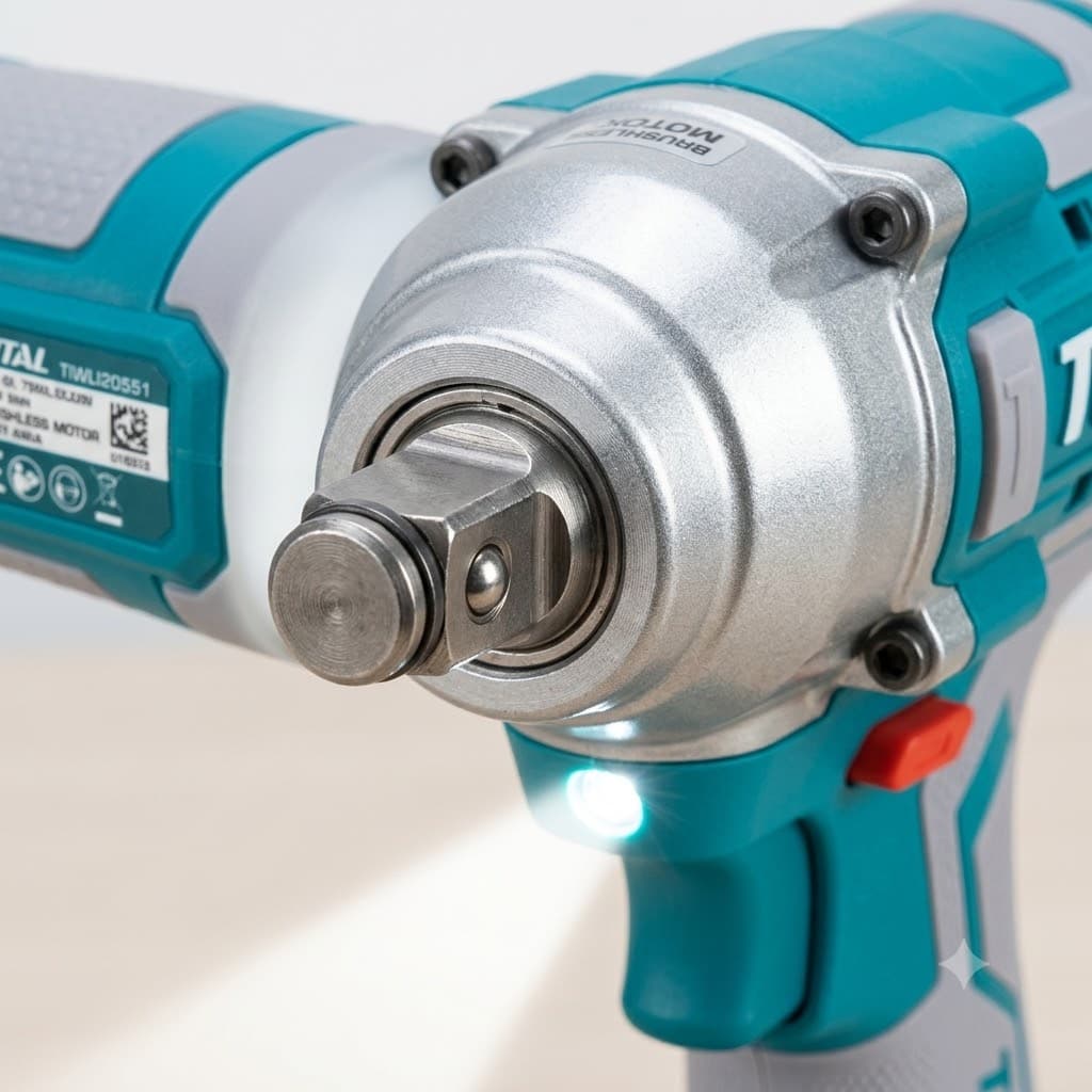 Máy Siết Buloong Không Chổi Than Dùng Pin 20V Total TIWLI20551 (Thân Máy/Solo) - Hàng Chính Hãng