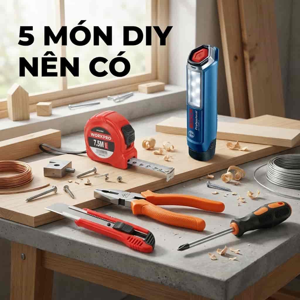 Top dụng cụ cầm tay cần có trong gia đình năm 2026