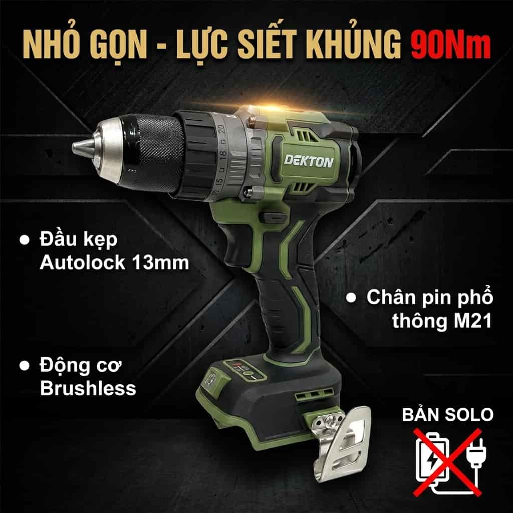 Máy khoan pin Dekton chính hãng
