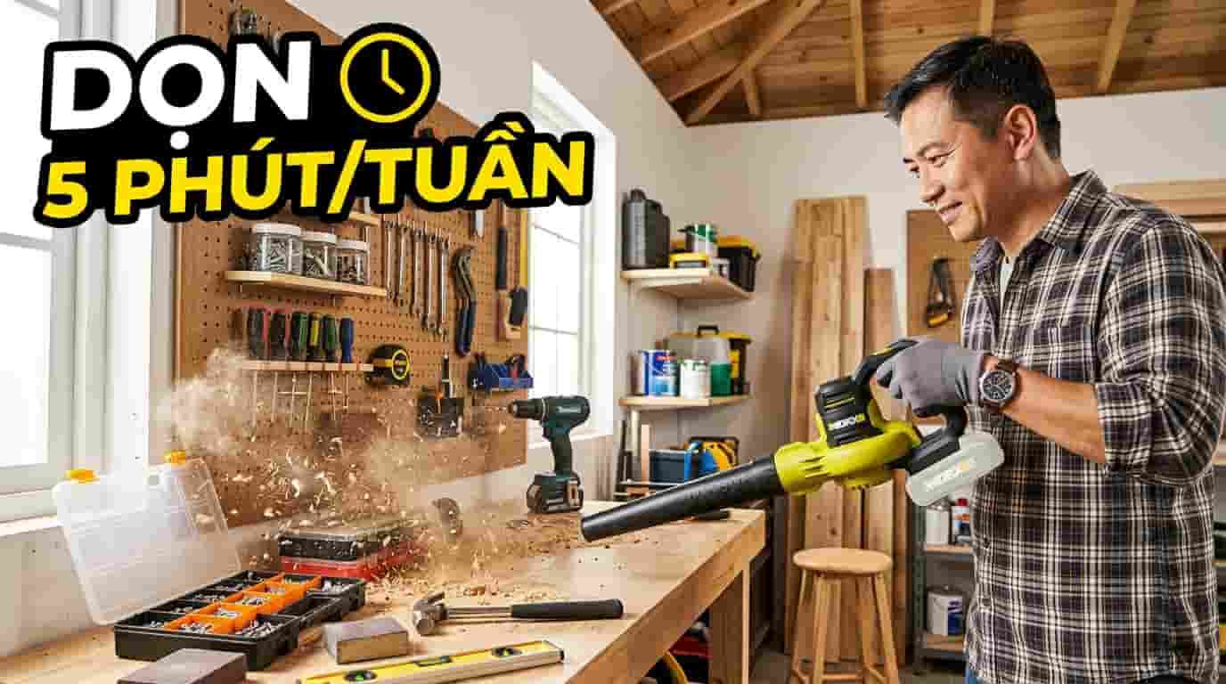 Vệ sinh góc dụng cụ định kỳ