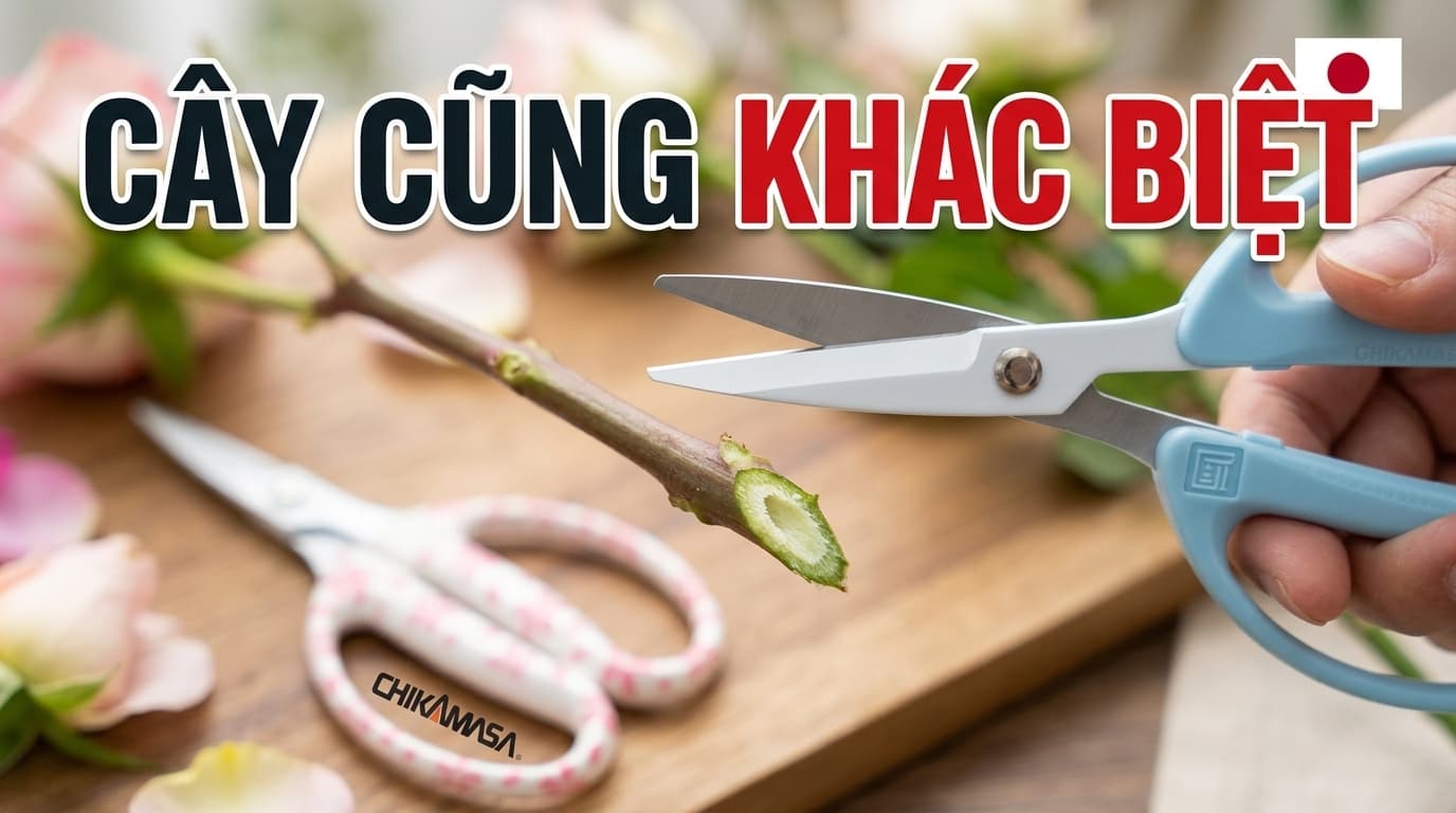 Vết cắt sạch và đẹp bằng kéo Nhật