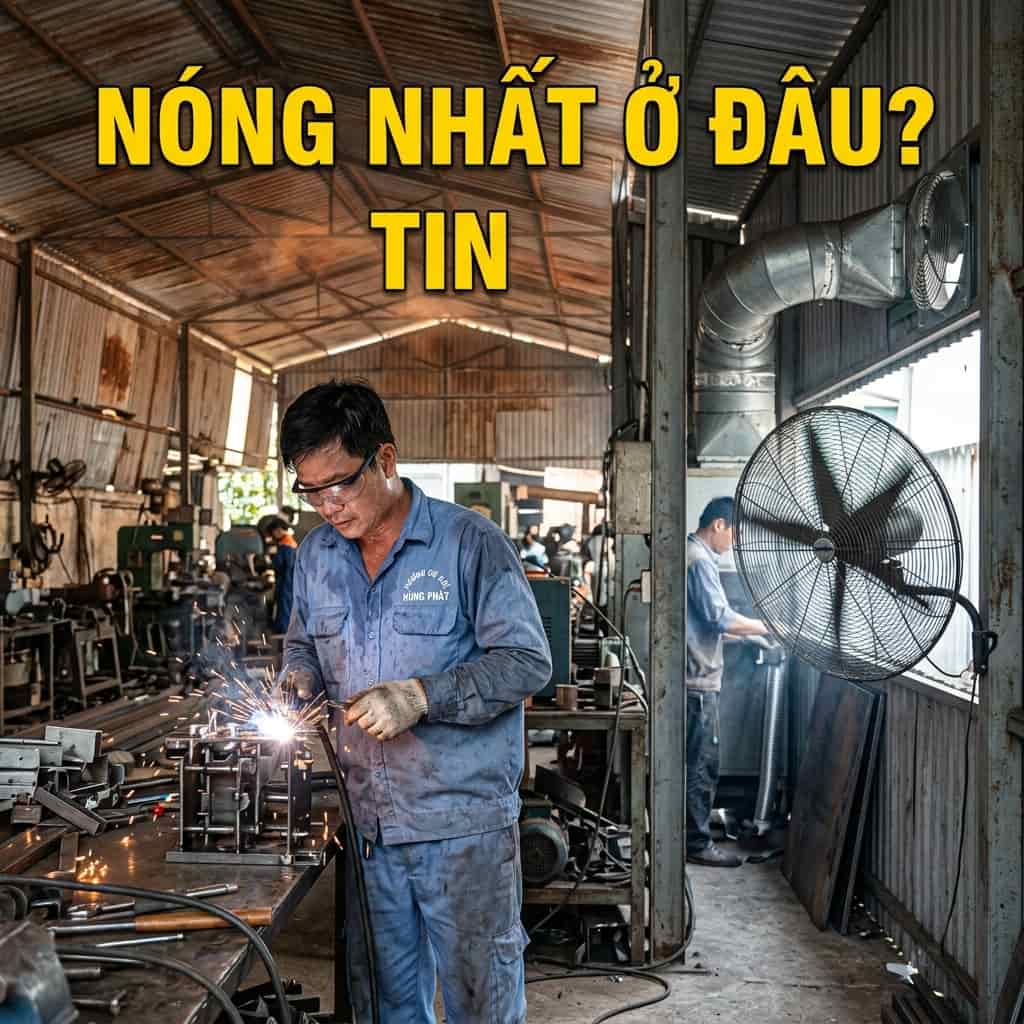 Workshop mái tôn nóng bức vào mùa hè ảnh hưởng đến năng suất làm việc