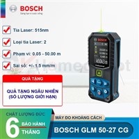 Máy đo khoảng cách Laser tia Xanh Bosch GLM 50-27 CG chính hãng