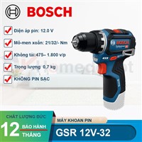 Máy khoan pin 12V Bosch GSR 12V-32 chính hãng, giá tốt | DIY Home Depot
