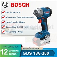 Máy Siết Bu Lông Bosch GDS 18V Chính Hãng, Giá Tốt