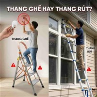 Nên Chọn Thang Ghế Hay Thang Rút Cho Gia Đình? So Sánh Chi Tiết Ưu Nhược Điểm 2026