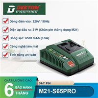 Sạc siêu nhanh có quạt 21V Dekton M21-S65PRO Chính Hãng, Giá Tốt