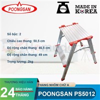 Thang nhôm chữ A Hàn Quốc Poongsan PS5012 chính hãng, bền chắc, giá tốt tại DIY Home Depot