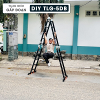 Thang nhôm bốn đoạn DIY TLG -5DB