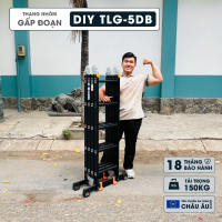 Thang nhôm bốn đoạn DIY TLG -5DB