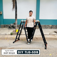 Thang nhôm bốn đoạn DIY TLG -5DB