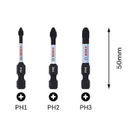 Bộ 3 Đầu Vặn Vít Bosch Impact PH 50mm