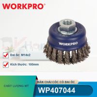 Bàn chải cốc có đai ốc M14x2 kích thước 100mm Workpro - WP407044