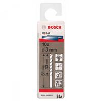 Bộ 10 mũi khoan sắt HSS-G Bosch 3mm 2608595055