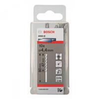 Bộ 10 mũi khoan sắt HSS-G Bosch 4.4mm 2608595333