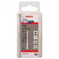 Bộ 10 mũi khoan sắt HSS-G Bosch 4mm 2608595059