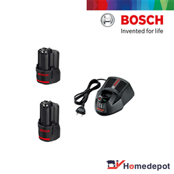 Bộ 2 pin + 1 sac Bosch 10.8V-1.5Ah 1600A001A1