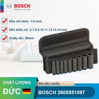 Bộ 9 đầu khẩu Bosch 1/4 inch 2608551097 (50mm)