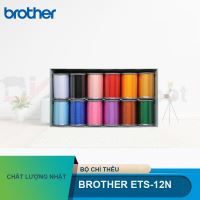 Bộ Chỉ thêu 12 màu Brother ETS-12N